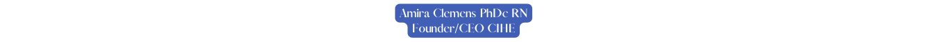 Amira Clemens PhDc RN Founder CEO CIHE